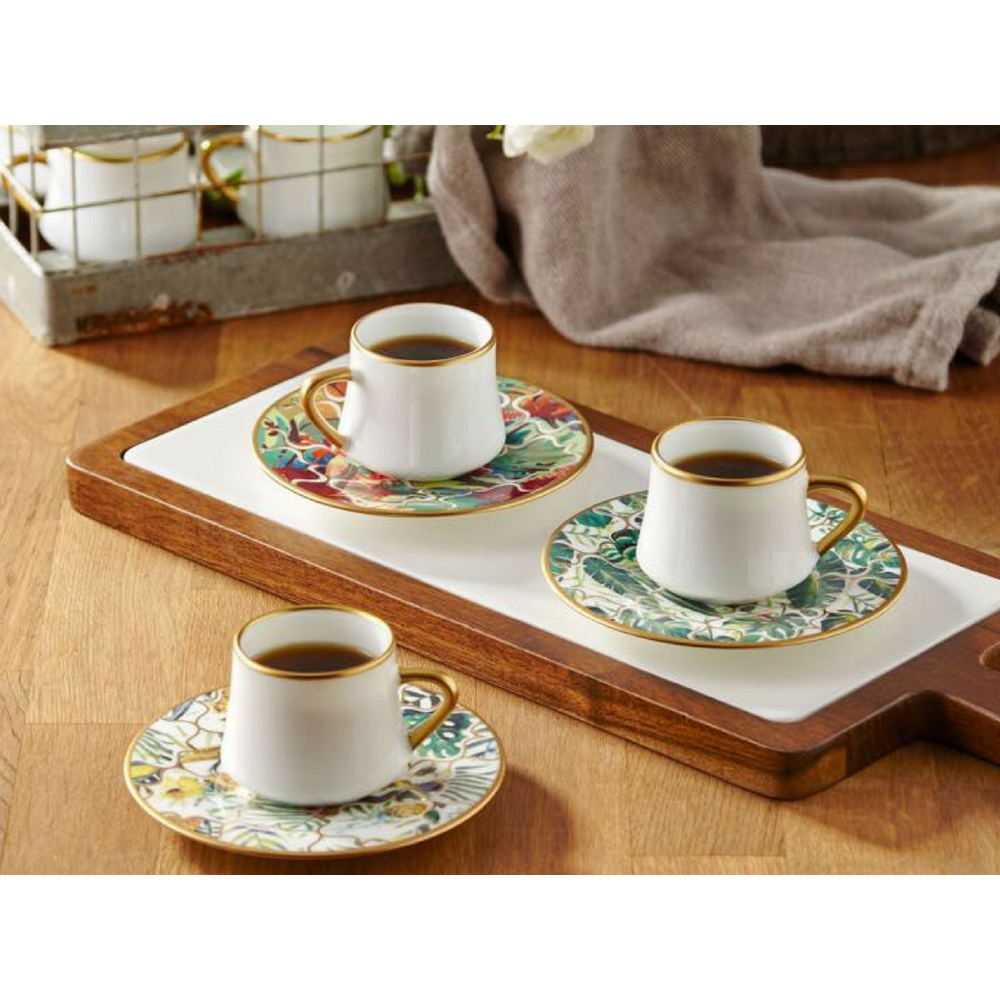 Sufi Coffee Cup and Saucer - Amazon Tropic - 90 cc