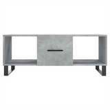 Coffee Table Concrete Grey 102x50x40 cm Engineered Wood