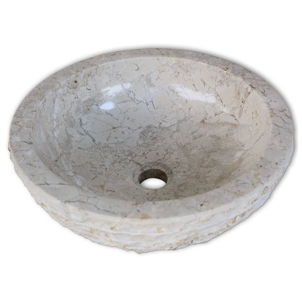 Basin Marble 40 cm Black