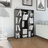 Room Divider/Book Cabinet White 100x24x140 cm Engineered Wood