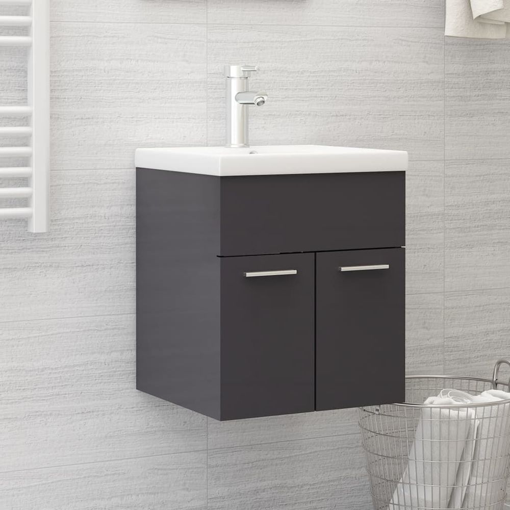 Sink Cabinet with Built-in Basin Chipboard