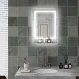 Dimmable Bathroom Mirror with LED Lights, 3 Colours, Defogging Film