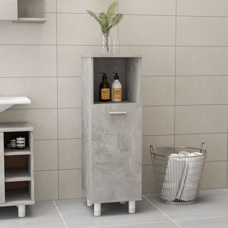 Bathroom Cabinet Smoked Oak 30x30x95 cm Engineered Wood