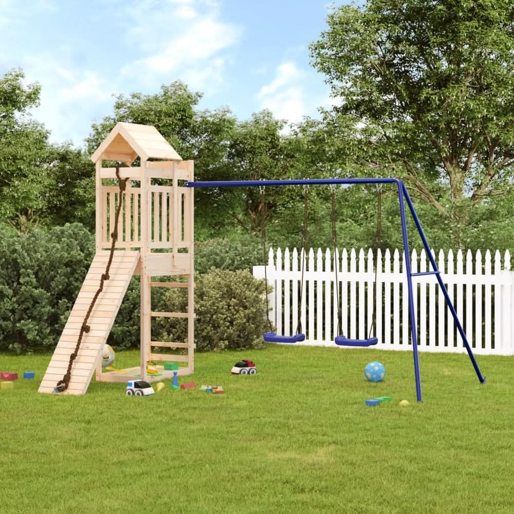 Outdoor Playset Solid Wood Pine