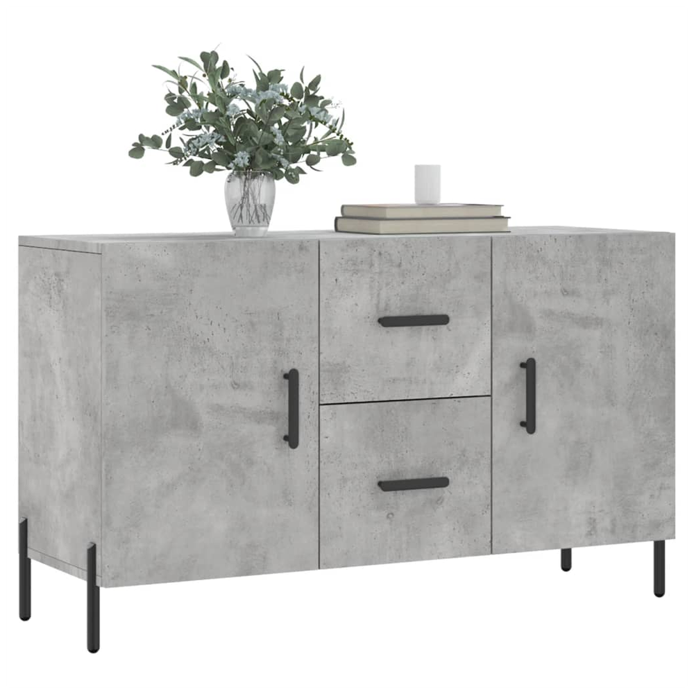 Sideboard Concrete Grey 100x36x60 cm Engineered Wood