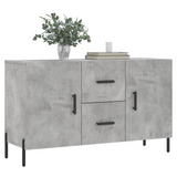 Sideboard Concrete Grey 100x36x60 cm Engineered Wood