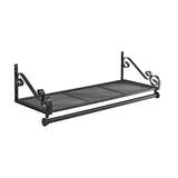 Heavy Duty Wall Mounted Clothes Rail & Shelf