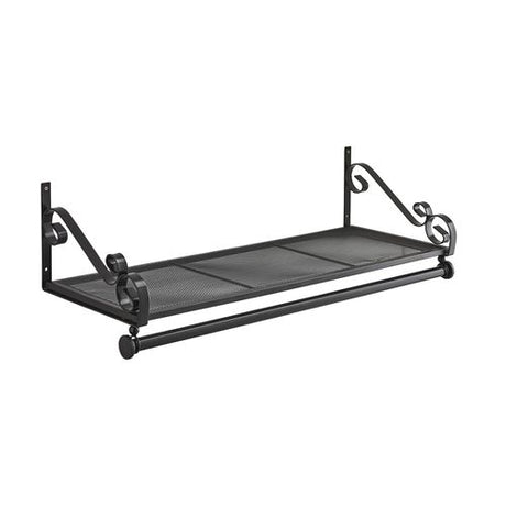 Heavy Duty Wall Mounted Clothes Rail & Shelf