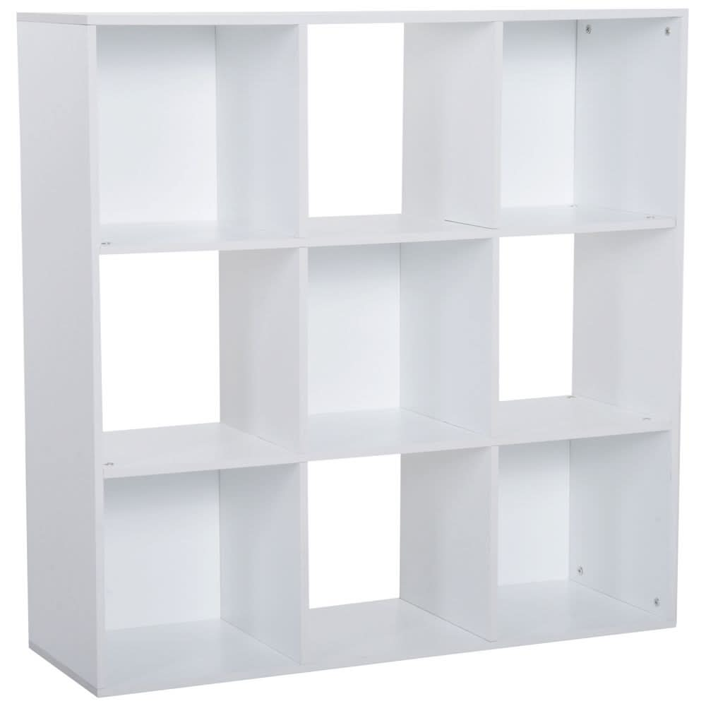 9 Cube Storage Cabinet Bookcase Bookshelf Home Office Shelf, White