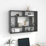 Wall Shelf Smoked Oak 75x16x55 cm Engineered Wood