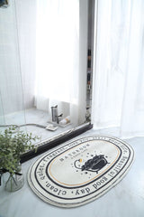 Non-Slip Bath Mat Absorbent Carpets INS Style Doormat  Entrance Mats Balcony Porch Area Rugs Living Room Bathroom Alfombra