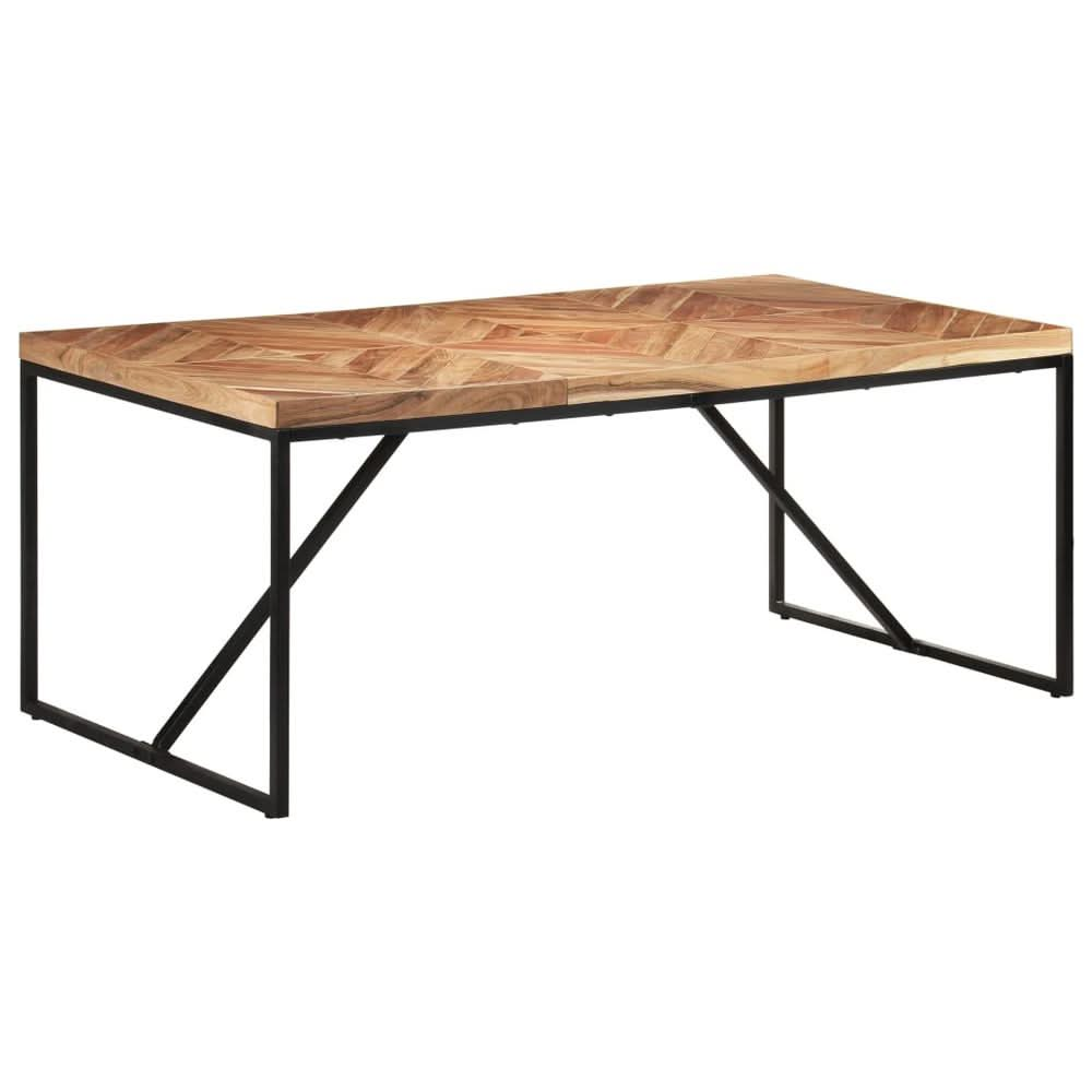 Dining Table 120x60x76 cm Solid Acacia and Mango Wood