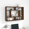 Wall Shelf Smoked Oak 75x16x55 cm Engineered Wood