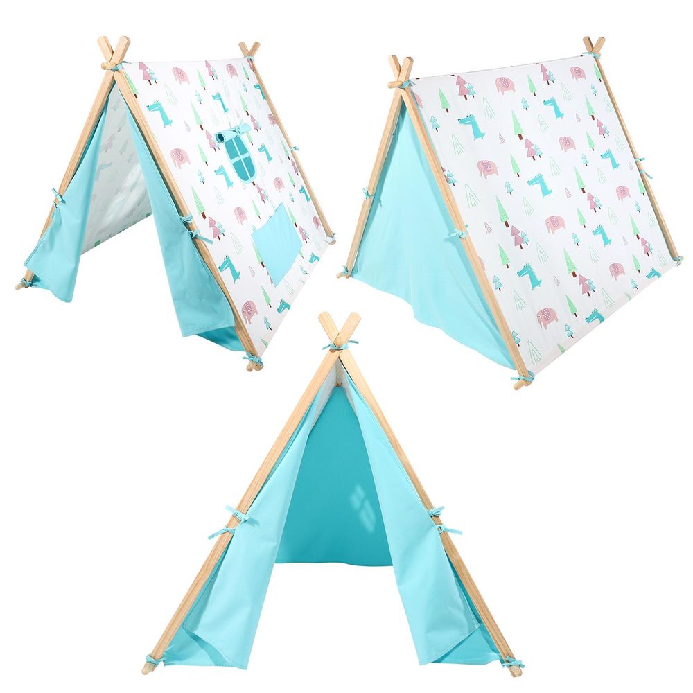 SOKA Camping Countryside Teepee Tent Foldable Play Tent Tipi Canvas for Kids