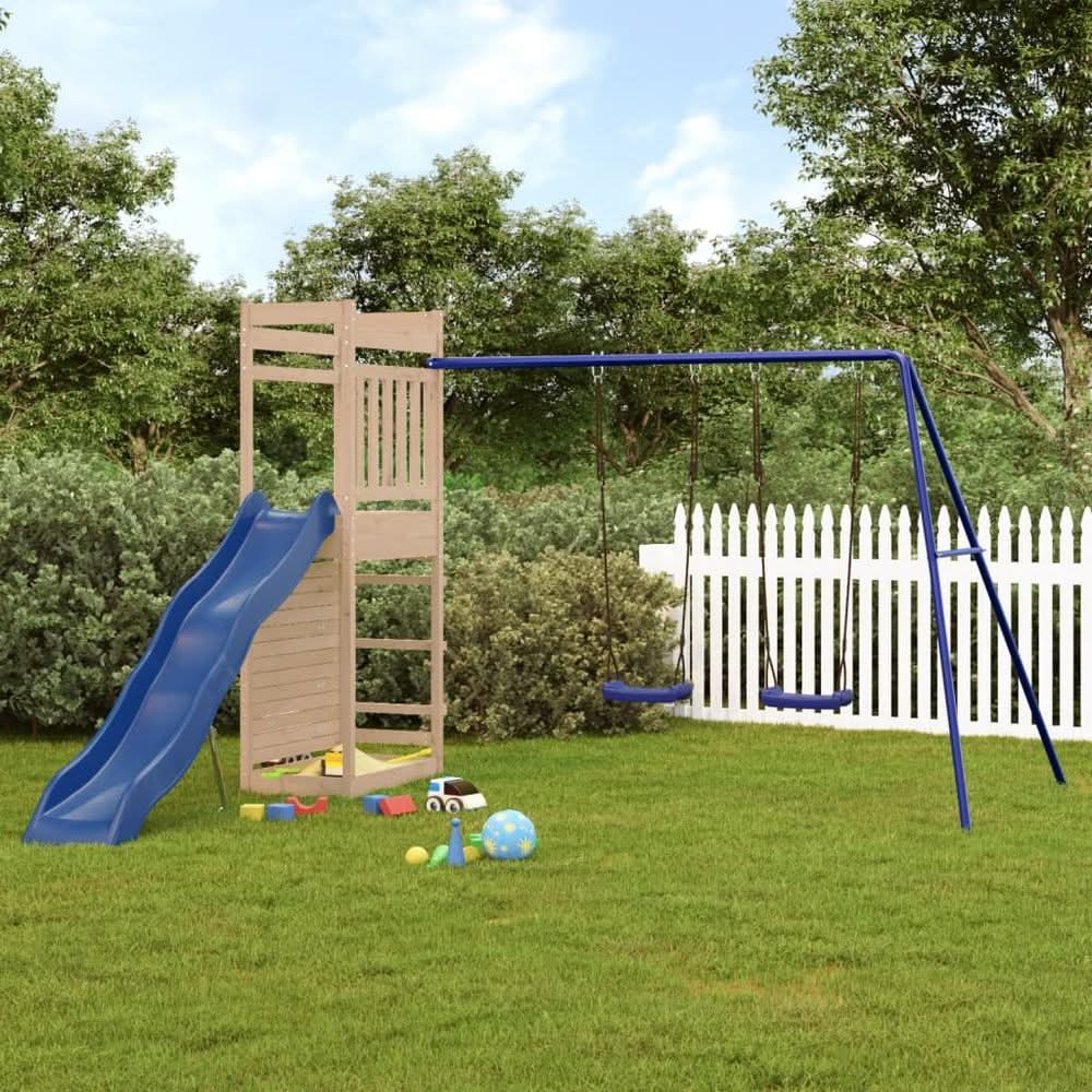 Outdoor Playset Solid Wood Pine