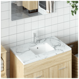 Bathroom Sink White 39x30x18.5 cm Rectangular Ceramic