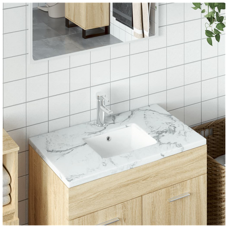 Bathroom Sink White 39x30x18.5 cm Rectangular Ceramic