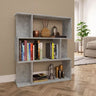 Book Cabinet/Room Divider Smoked Oak 80x24x96cm Engineered Wood