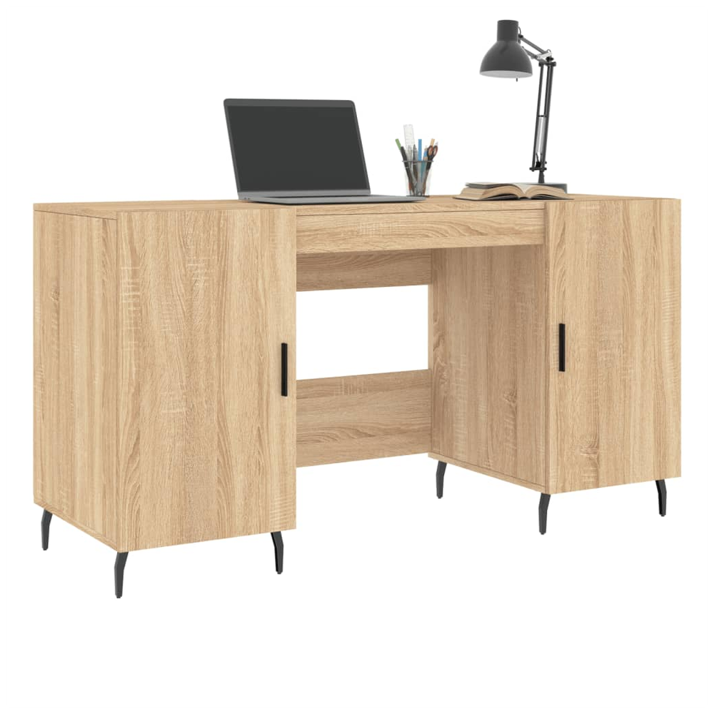 Desk Sonoma Oak 140x50x75 cm Engineered Wood