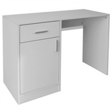 Desk with Drawer and Cabinet White 100x40x73 cm