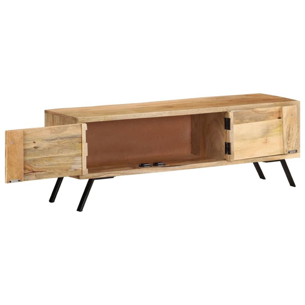 TV Cabinet 110x30x40 cm Solid Mango Wood