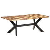 Dining Table 120x60x75 cm Solid Wood with Honey Finish