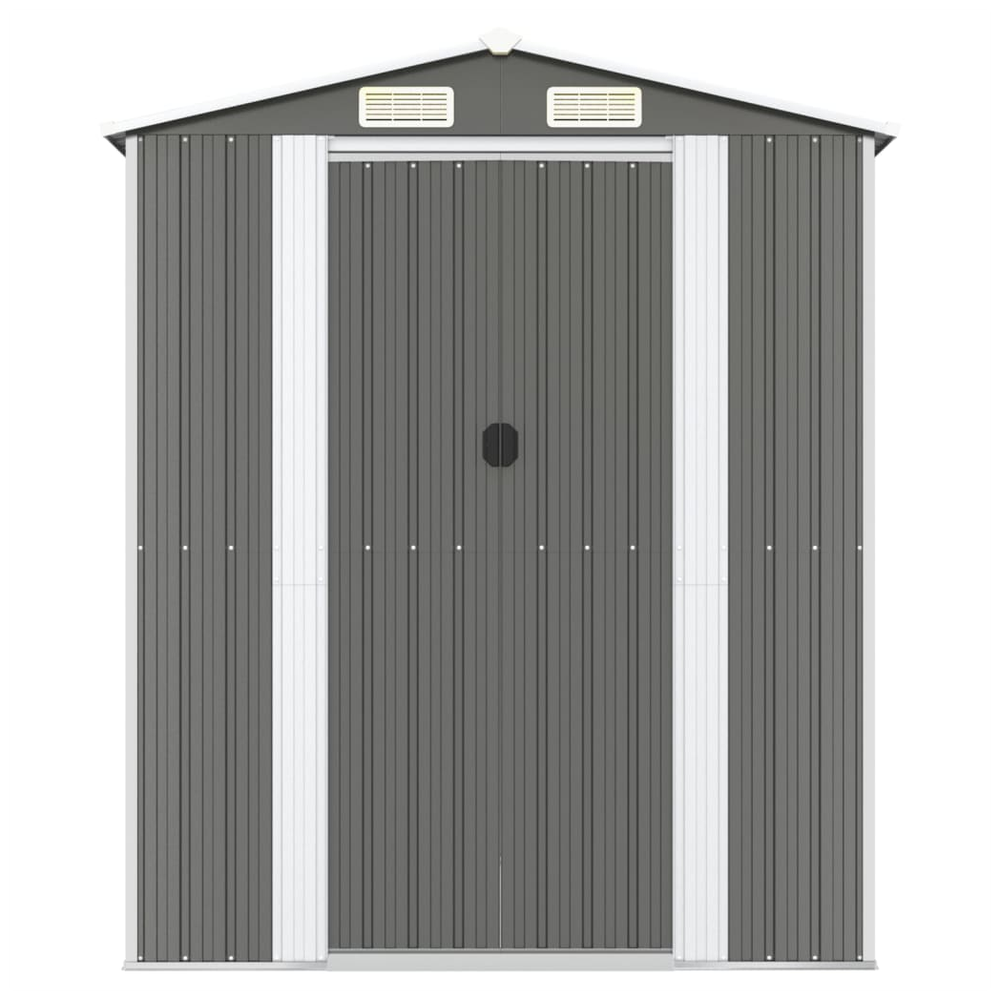 Garden Shed Green 192x108x223 cm Galvanised Steel