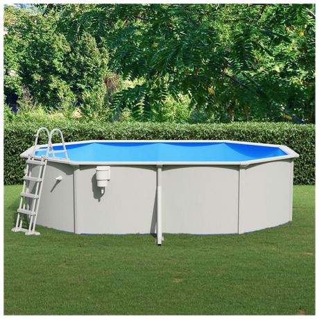 Swimming Pool with Safety Ladder 490x360x120 cm