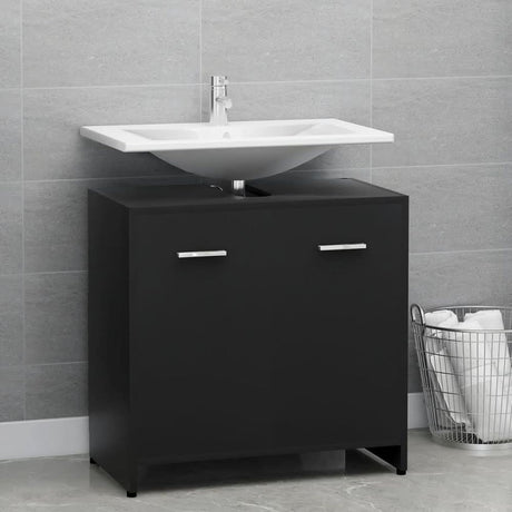 Bathroom Cabinet Smoked Oak 60x33x60 cm Engineered Wood