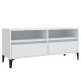 TV Cabinet White 100x34.5x44.5 cm Engineered Wood