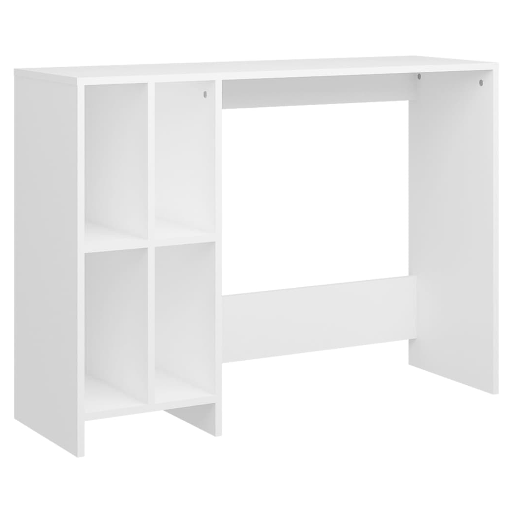 Notebook Desk White 102.5x35x75 cm Engineered Wood