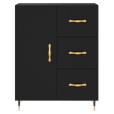 Sideboard Black 69.5x34x90 cm Engineered Wood