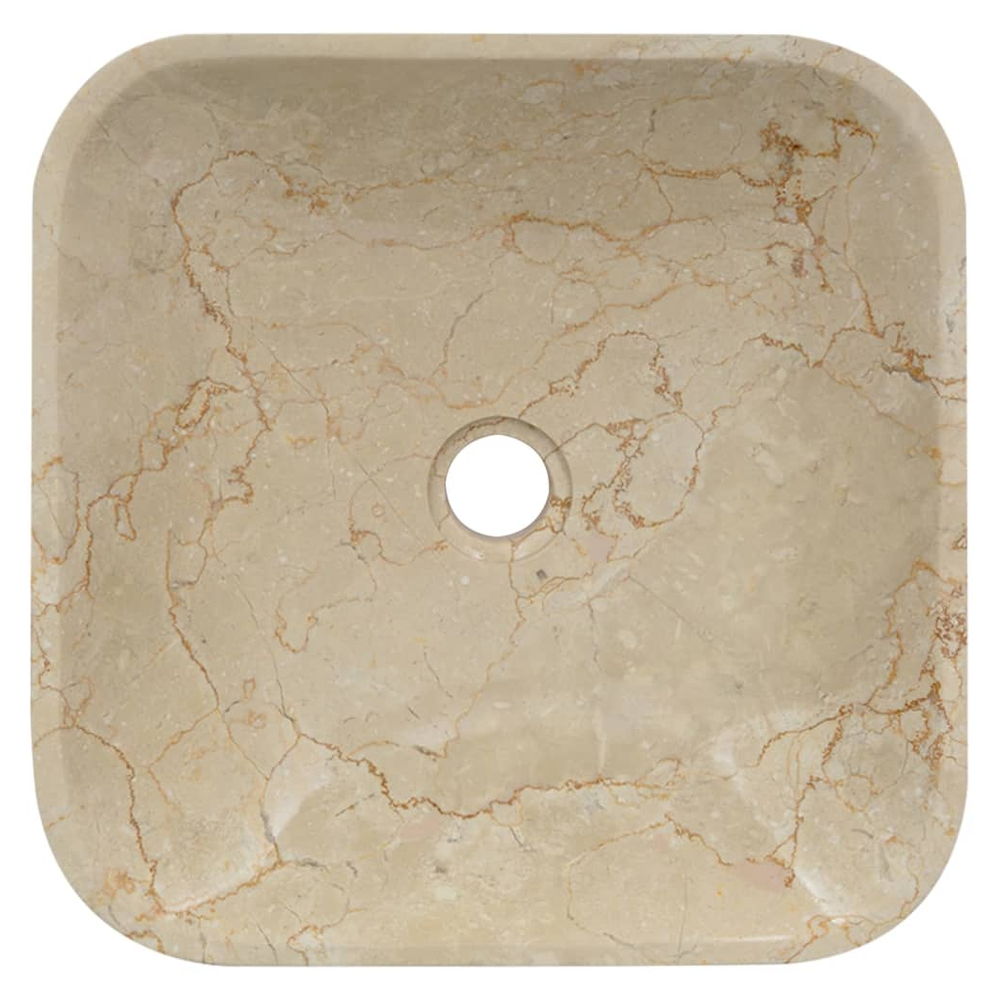 Sink Cream 40x40x10 cm Marble