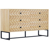 6 Drawers Storage Unit Hallway Bedroom Living Room Cabinet Zig Zag Design