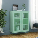 Storage Cabinet Olive Green 80x35x101.5 cm Steel