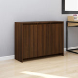 Sideboard Smoked Oak 102x33x75 cm Engineered Wood