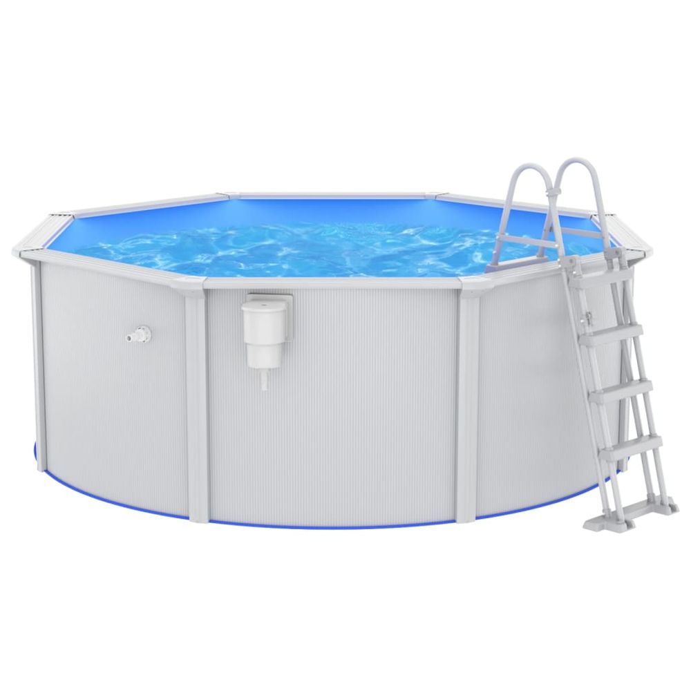 Swimming Pool with Safety Ladder 360x120 cm