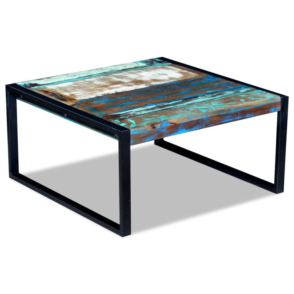 Coffee Table Solid Reclaimed Wood 80x80x40 cm