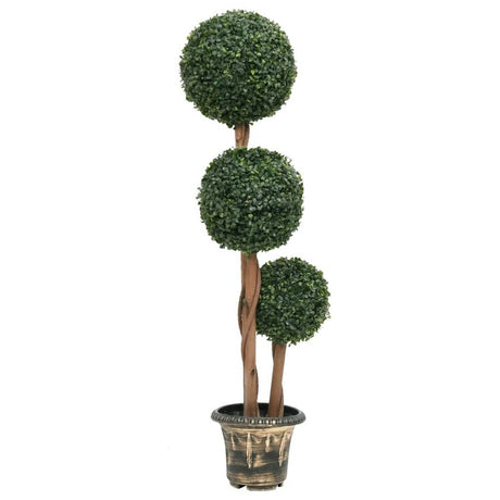 Artificial Boxwood Plant with Pot Ball Shaped Green 71 cm