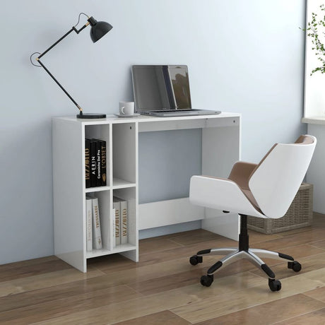 Notebook Desk White 102.5x35x75 cm Engineered Wood