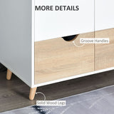 Particle Board 2-Drawer Wardrobe White/Oak