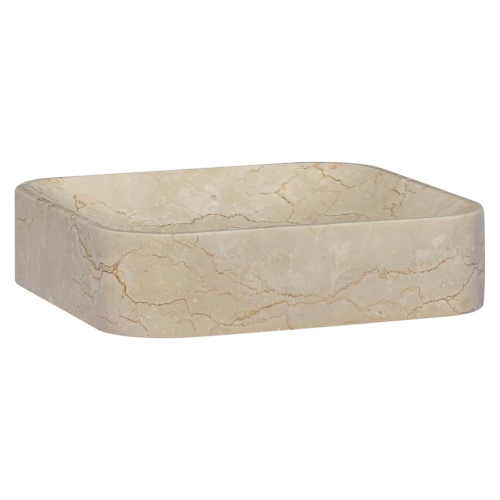 Sink Cream 40x40x10 cm Marble