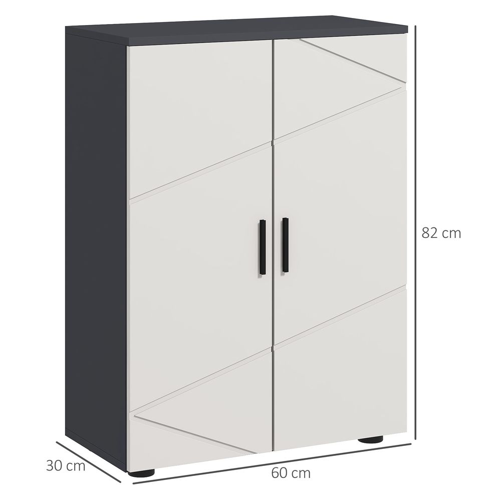 kleankin Bathroom Storage Cabinet, Small Bathroom Cabinet with Soft Close Doors