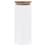 Storage Glass Jars with Bamboo Lid 6 pcs 1000 ml