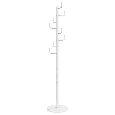 Coat Stand White 183 cm Powder-coated Iron