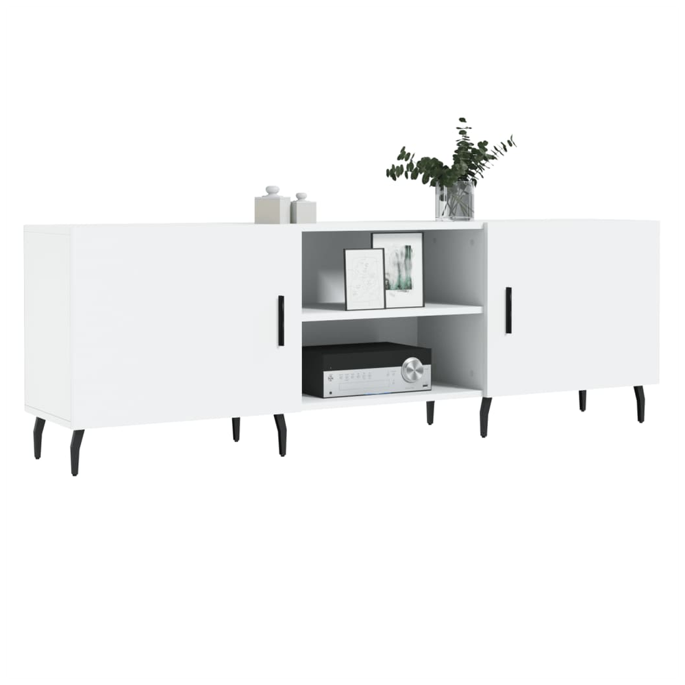 TV Cabinet White 150x30x50 cm Engineered Wood