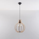 Pendant lamp wood Arancia Scandinavian Design E27