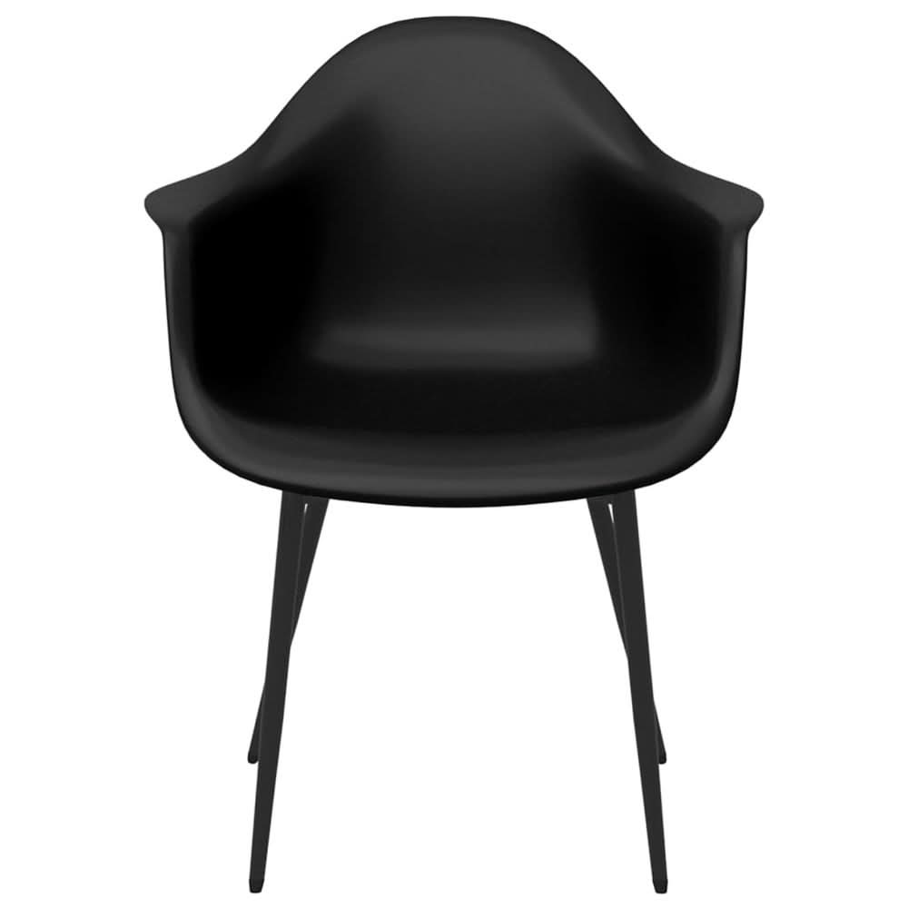 Dining Chairs 4 pcs Black