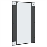 Wall Mirror Black 50x80 cm Rectangle Iron