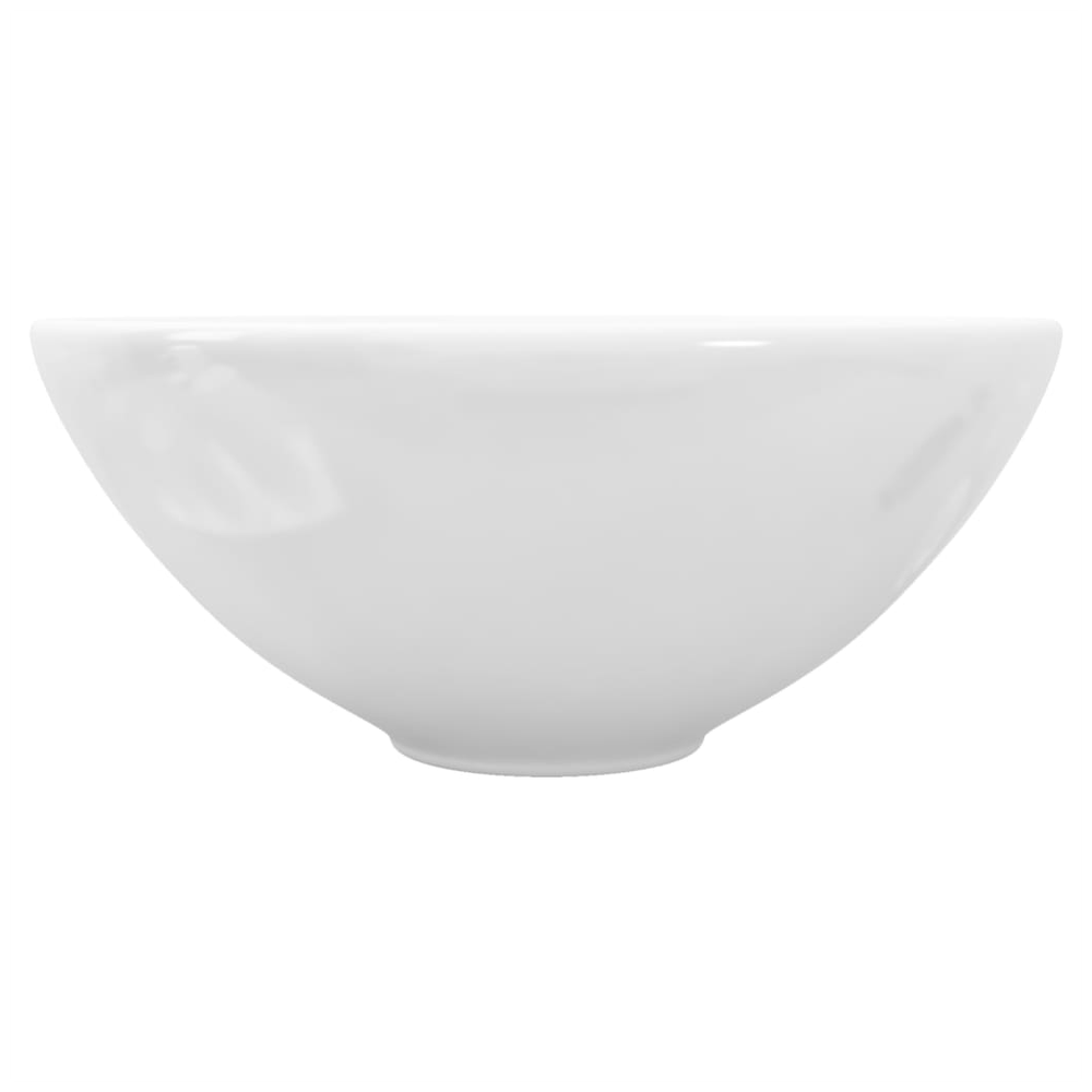 Ceramic Bathroom Sink Basin White Round